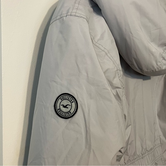 Hollister All-Weather Faux Fur-Lined Jacket - Stained - Gray / White - Women’s L - Picture 8 of 9